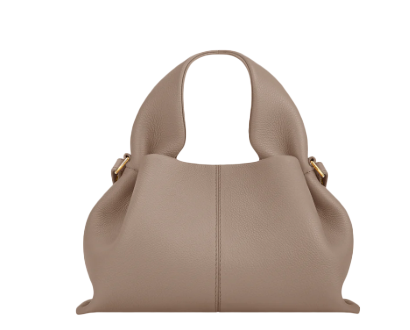 Sac taupe en cuir